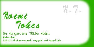 noemi tokes business card